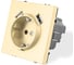 Розетка Vell золотая, USB-A, USB-A электрическая, модуль, Grand {V702208} 1398380 1