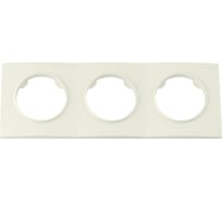 Рамка Bylectrica 3-х местная, серия ПРОВАНС квадрат, ЮЛИГ.735212.500 бежевый
