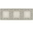 Панель для трех сенсорных выключателей LIVOLO 4 клавиши (1+2+1), цвет жемчужный, стекло BB-C7-C1/C2/C1-14 4