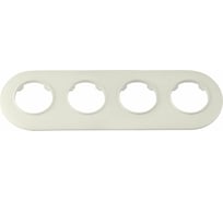 Рамка Bylectrica 4-х местная, серия ПРОВАНС круг, ЮЛИГ.735212.503 бежевый