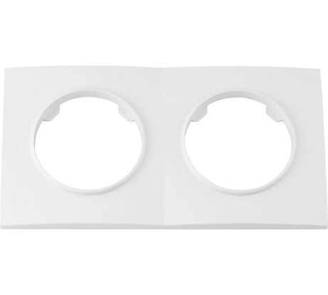 Рамка Bylectrica 2-х местная,серия ПРОВАНС квадрат, белый ЮЛИГ.735212.498