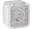 Розетка IEK TORS 1-местная заземляющим контактом и крышкой 16А IP55 TS320 белый TS-R16-16-55-K01 1