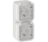 Розетка IEK TORS 2-местная вертикальная 16А IP55 TS332 белый TS-R26-16-55-V-K01 1