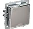 Розетка IEK BRITE 1-местная с заземлением с защитными шторками и крышкой 16А IP20 РСбш10-3-БрГН металл хром/никель BR-R16-16-M-K23 1