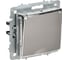 Розетка IEK BRITE 1-местная с заземлением с защитными шторками и крышкой 16А IP44 РСбш10-3-44-БрГН металл хром/никель BR-R16-16-44-M-K23 1