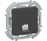 Розетка телефонная IEK INSPIRIA RJ11, антрацит 6738231 1