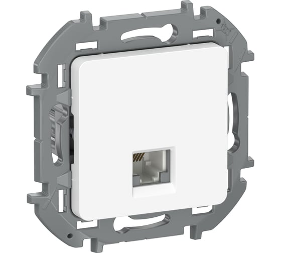 Розетка телефонная IEK INSPIRIA RJ11, белый 6738201