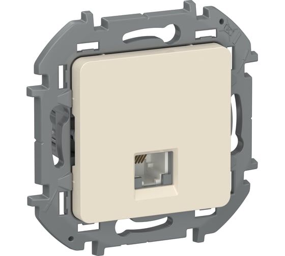 Розетка телефонная IEK INSPIRIA RJ11, слоновая кость 6738211