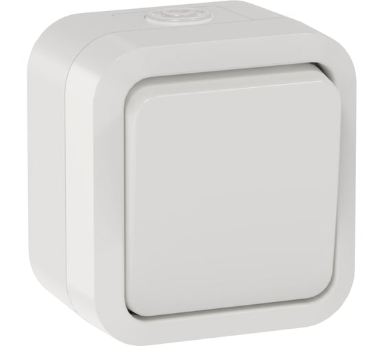 Переключатель одноклавишный IEK TORS 10А IP55 TS301 белый TS-V10-0-10-55-K01