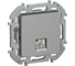 Розетка телефонная IEK INSPIRIA RJ11, алюминий 6738221 1