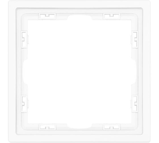 Рамка Vell тонкая белая, пластик, 1 пост, 80х80 мм, модуль, Grand {V702153} 1398325