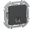 Розетка компьютерная IEK INSPIRIA RJ45 категория 5Е UTP антрацит 6738281 1