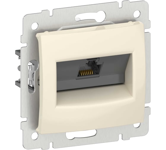 Розетка компьютерная IEK VALENA RJ45 категория 5Е UTP слоновая кость 6956241