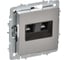 Розетка компьютерная двойная IEK BRITE RJ45 кат.5E РК10-2-БрГН металл хром/никель BR-K20-1-M-K23 1