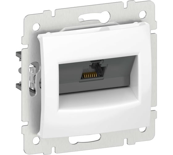 Розетка компьютерная IEK VALENA RJ45 категория 6 UTP белый 6941071