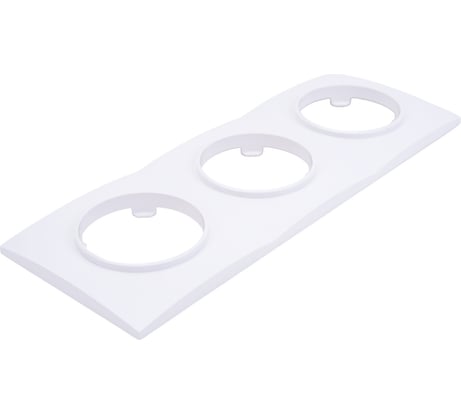 Рамка Bylectrica 3-х местная, серия ПРОВАНС квадрат, белый ЮЛИГ.735212.500