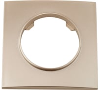 Рамка Bylectrica 1-х местная, серия ПРОВАНС квадрат, ЮЛИГ.735212.493 шампань