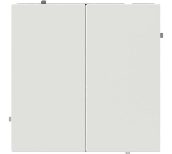 Кнопка двухклавишная в стену DKC KANT белый матовый, 1 шт 7010154DIY