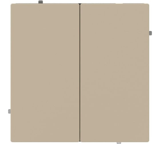 Кнопка двухклавишная в стену DKC KANT кремовый матовый, 1 шт 7015154DIY