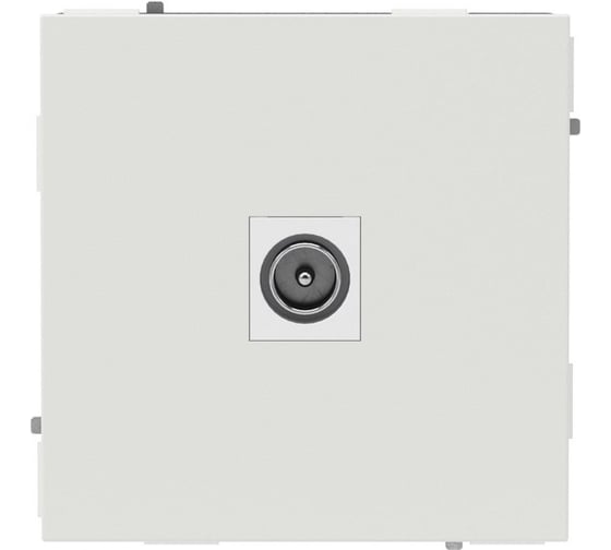Розетка TV одиночная в стену DKC KANT белый матовый, 1 шт 7010503DIY
