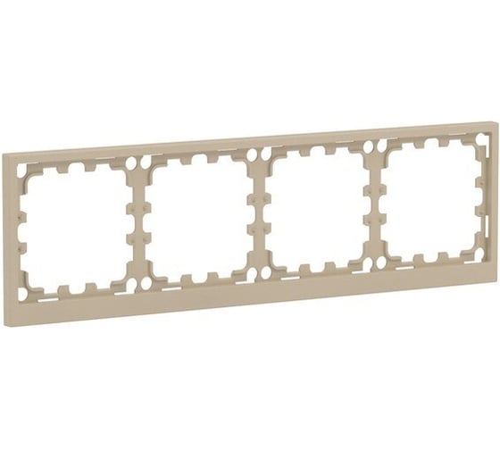 Рамка DKC KANT 4 поста 8 модулей, кремовый матовый, 1 шт 7015908DIY