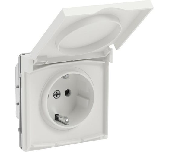 Розетка силовая DKC KANT IP44 белый матовый, 1 шт 7010013DIY