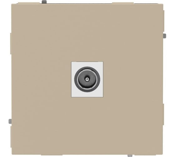 Розетка TV одиночная в стену DKC KANT кремовый матовый, 1 шт 7015503DIY