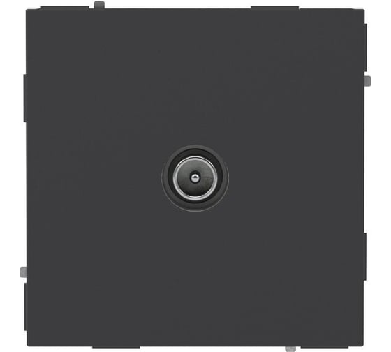 Розетка TV проходная в стену DKC KANT черный матовый, 1 шт 7012513DIY