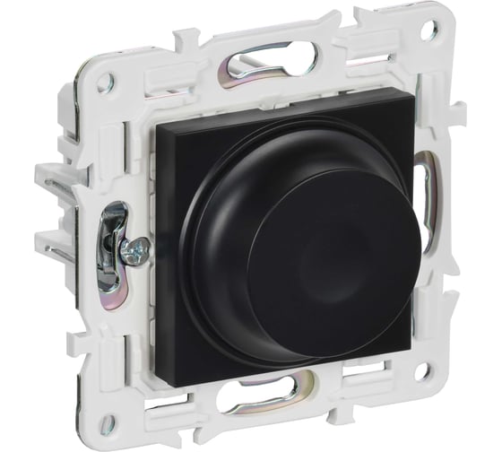 Светорегулятор поворотный IEK SKANDY 600Вт SK-D01Bl черный SK-D41-0600-K02