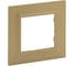 Рамка Legrand STRUCTURA 1-местная, золото 764107 1