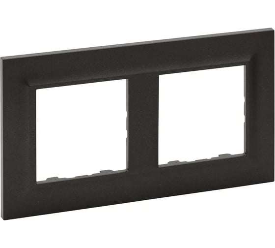 Рамка Legrand STRUCTURA 2-местная, магнезиум 764113