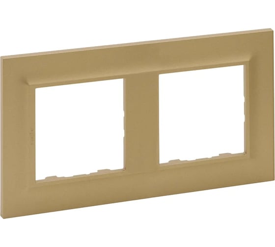 Рамка Legrand STRUCTURA 2-местная, золото 764117