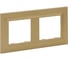 Рамка Legrand STRUCTURA 2-местная, золото 764117 1