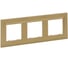 Рамка Legrand STRUCTURA 3-местная, золото 764127 1