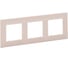 Рамка Legrand STRUCTURA 3-местная, розовый 764124 1