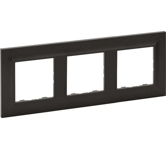 Рамка Legrand STRUCTURA 3-местная, магнезиум 764123
