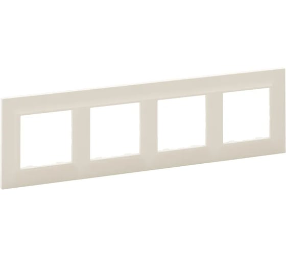 Рамка Legrand STRUCTURA 4-местная, слоновая кость 764131