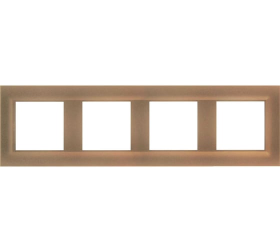 Рамка Legrand STRUCTURA 4-местная, золото 764137