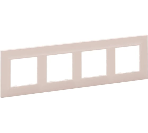 Рамка Legrand STRUCTURA 4-местная, розовый 764134