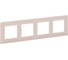 Рамка Legrand STRUCTURA 4-местная, розовый 764134 1