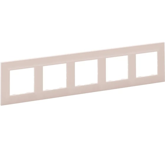 Рамка Legrand STRUCTURA 5-местная, розовый 764144