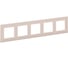 Рамка Legrand STRUCTURA 5-местная, розовый 764144 1