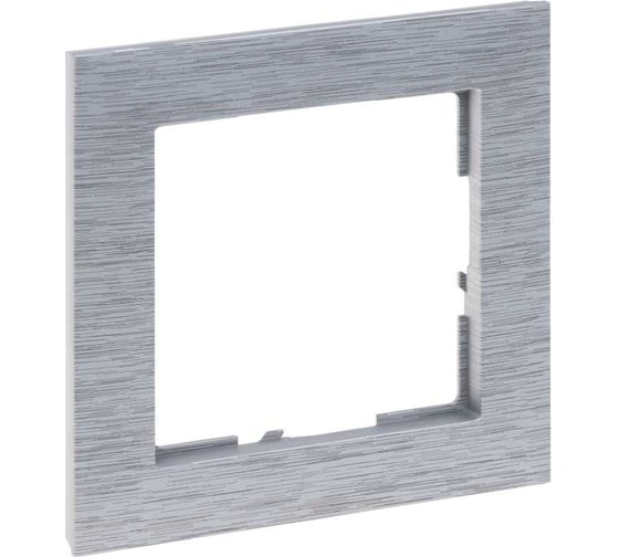 Рамка Legrand SUNO 1-постовая, матовый алюминий 721561