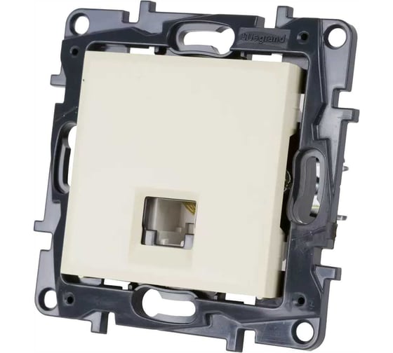 Розетка телефонная Legrand STRUCTURA RJ11, слоновая кость 764291