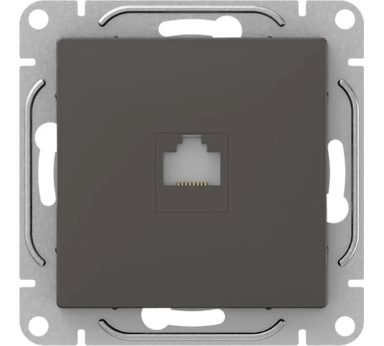 Механизм компьютерной розетки EKF Эпика RJ45 (cat6), мокко UP1-SOM-RJ45-6