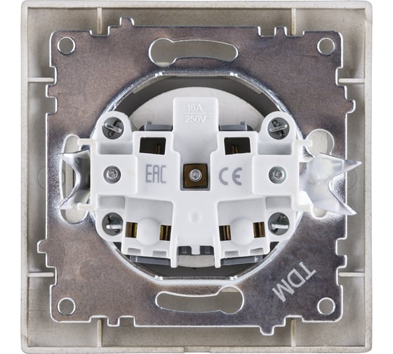 Розетка TDM ELECTRIC 2П 10А 250В бронза Лама SQ1815-0722