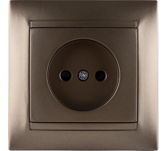 Розетка с защитной шторкой 10А 250В бронза серия "Лама" TDM ELECTRIC SQ1815-0710 1