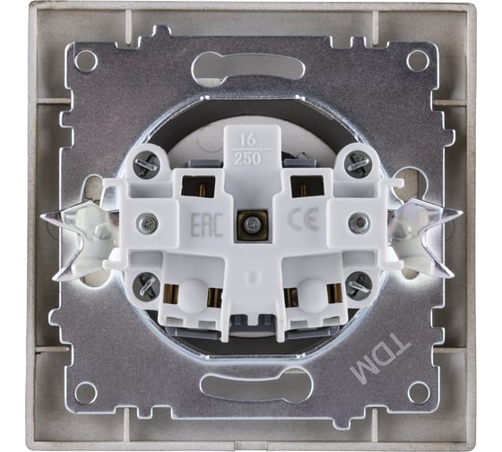 Розетка TDM ELECTRIC 2П 10А 250В с защитными шторками, бронза Лама SQ1815-0710