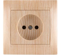 Розетка TDM ELECTRIC 2П 10А 250В сосна Лама SQ1815-0322