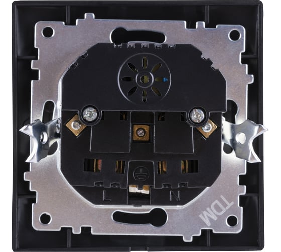 Розетка TDM ELECTRIC 2П+З 16А 250В + 2 USB порта 2,1А 5В графит Лама SQ1815-0642